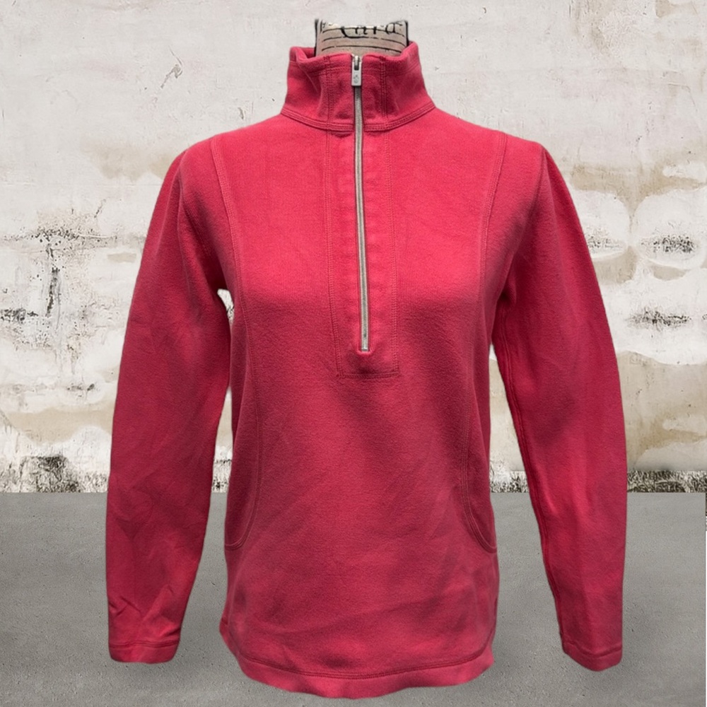 Tommy Bahama Pink Full Zip Mock Neck Cotton Blend Women's Jacket Size X-Small XS